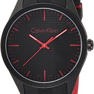 Reloj Calvin Klein Unisex Pulsera analógico Cuarzo Caucho K5E51TB1